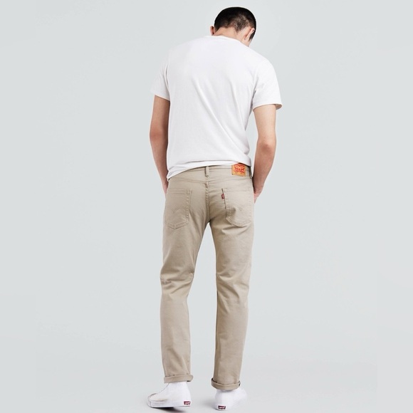 Levi's Men's 513 Slim Straight Jean Pants, Beige, Size 31x30 - Picture 3 of 13